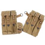 MP40 Tan Canvas Ammo Pouches (webbing straps) Thumbnail