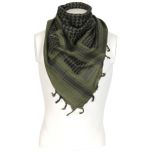 Olive Drab and Black Cotton Shemagh Thumbnail