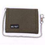 Olive Green Wallet with Security Chain Thumbnail