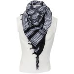 Pineapple Grenade Shemagh Headscarf - White and Black