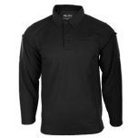 Quickdry Long-Sleeve Polo Shirt - Black