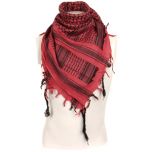 Shemagh Headscarf - Red and Black