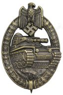 Bronze German Army Panzer Assault Badge