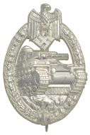 Silver German Army Panzer Assault Badge