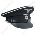 Black SS Allgemeine EM/NCO Visor Cap