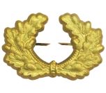 Metal Army Peaked Cap Wreath - Gold