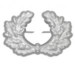 Metal Army Peaked Cap Wreath - Silver