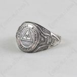 Silver US Armored Division Ring facing left