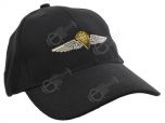 Black US Jump Wings Baseball Cap