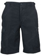 Black BDU Rip Stop Cargo Shorts