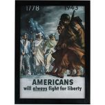 WW2 American Fight For Liberty Framed Print