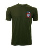 82nd Airborne Small Logo T-shirt - Green