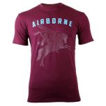 Pegasus Large Logo Airborne T-Shirt - Maroon