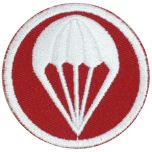WW2 US Artillery Paratroopers Garrison Cap Badge - Red