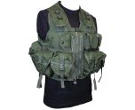 9 Pocket Olive Green Tactical Vest Front