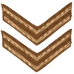 Original British Army Rank Stripe Chevron Pair - Corporal