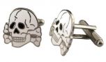 Totenkopf Skull Cufflinks (White)