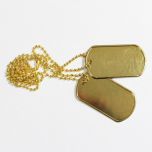 US Dog Tags - Gold - Thumbnail