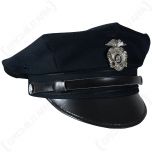 US Police 8 Point Visor Cap - Dark Blue