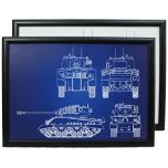 US M4 Sherman Tank Framed Patent Print Thumbnail