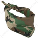 Woodland Camo Cotton Bandana