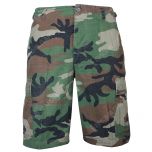 Woodland Camo BDU Rip Stop Cargo Shorts