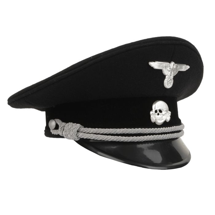 German Allgemeine EM NCO Visor Cap Black Piping Epic Militaria