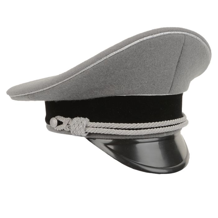Buy German Waffen SS Officer Visor Cap without Insignia Stone Grey