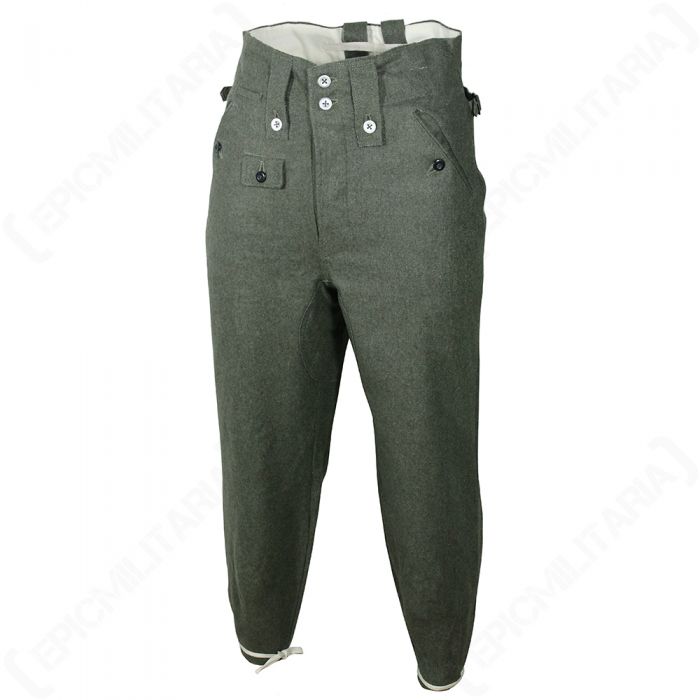 Buy WW2 German M43 Field Grey Wool Trousers - Epic Militaria