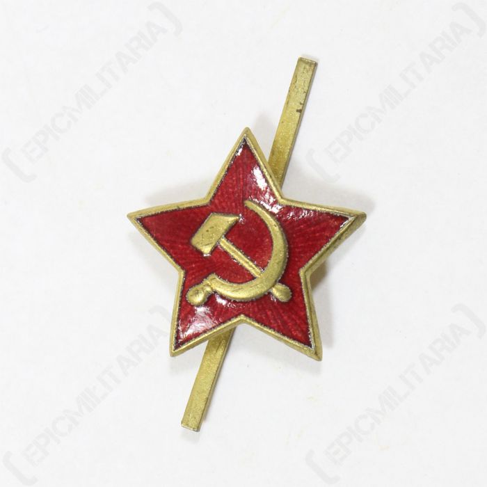 Soviet Red Star badge russo//Ussr Winter grigio pelliccia Ushanka cappello