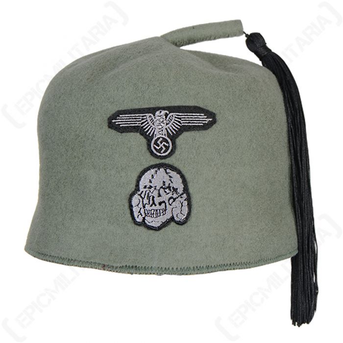 WW2 Waffen SS M43 Fez - Field Grey 