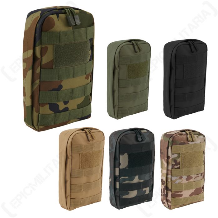 Brandit Brandit MOLLE Custodia Snake Cerniera Organizzatore Tasca PALS Esercito Nero 