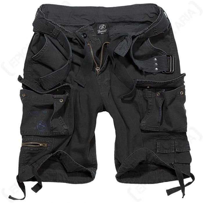 brandit black cargos