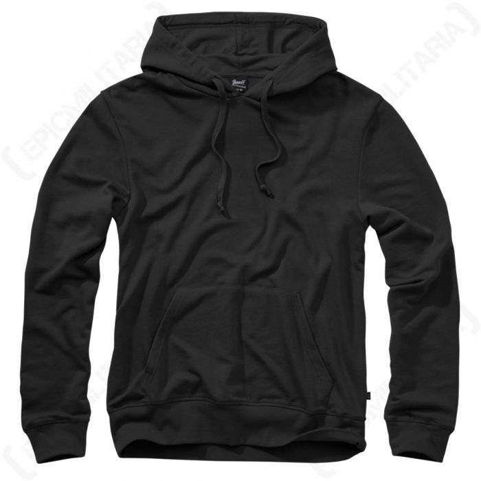 Brandit Hooded Sweat Shirt - Black - Epic Militaria