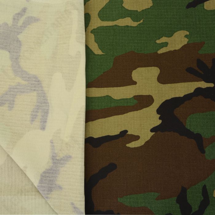 US Army Woodland Ripstop Fabric - 156cm x 90cm - Epic Militaria