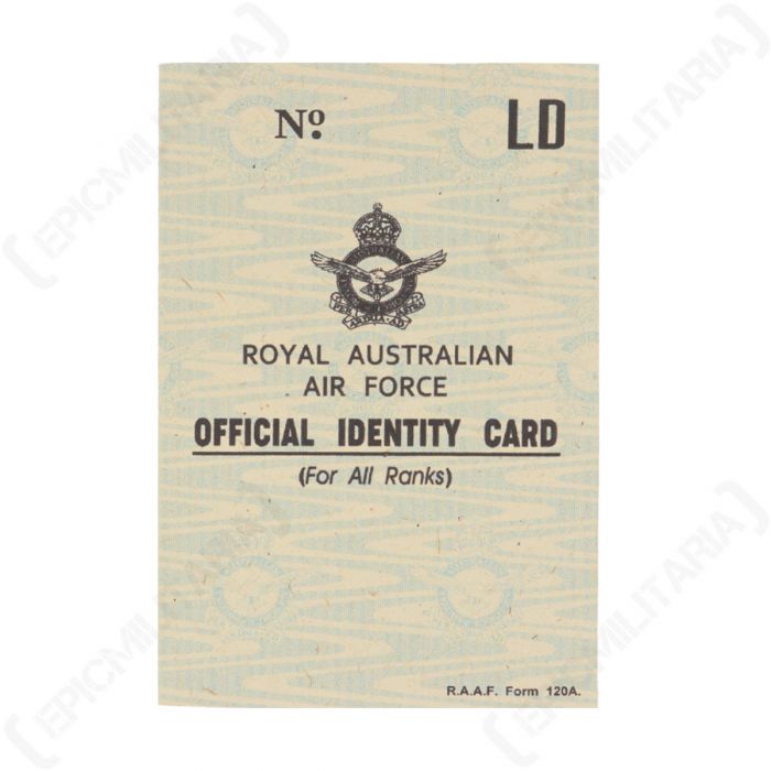 WW2 Australian Air Force ID Card Epic Militaria