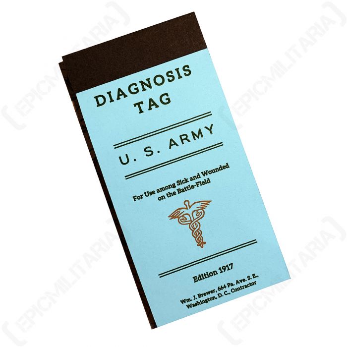 WW1 US Diagnosis Medical Tag Book