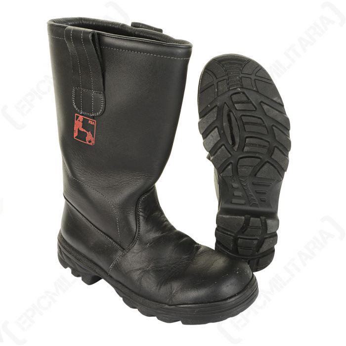 Leather firefighter boots outlet