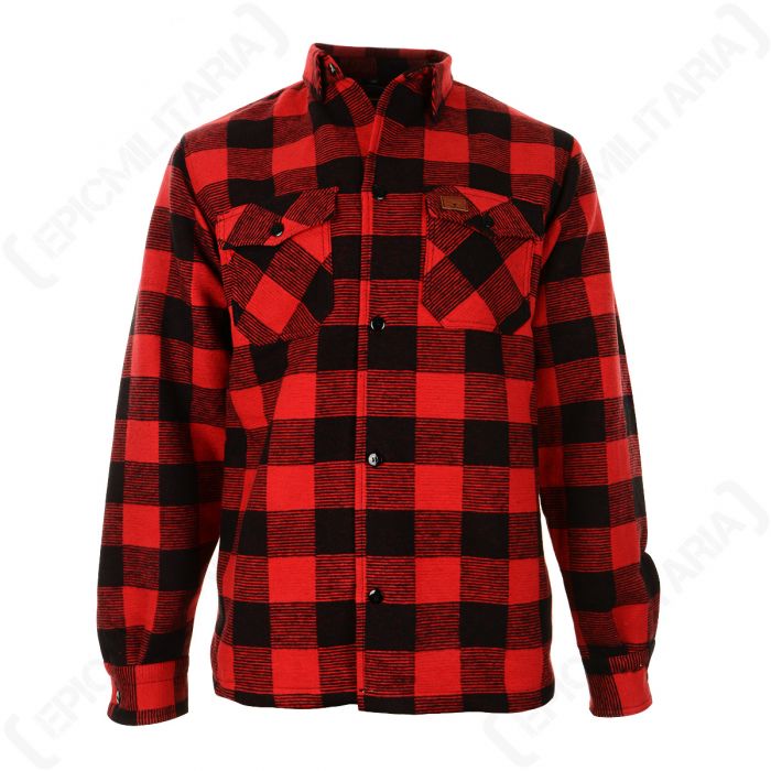 Lumberjack Flannel Shirt Red Epic Militaria