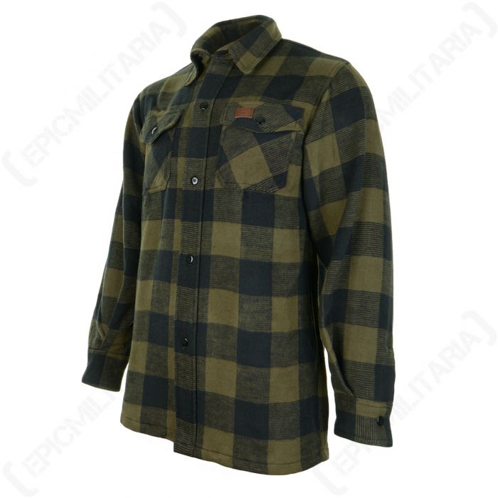 Lumberjack Flannel Shirt Olive Epic Militaria
