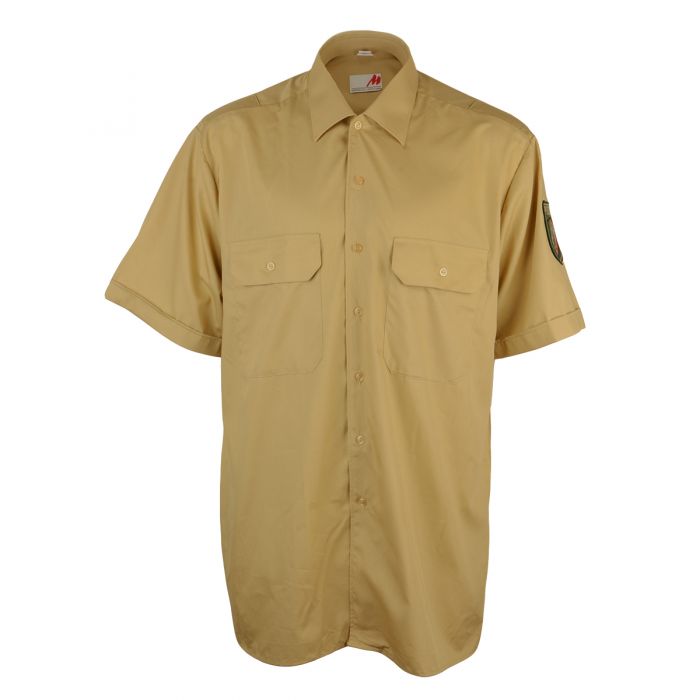 Original German Army Short Sleeve Police Shirt - Tan