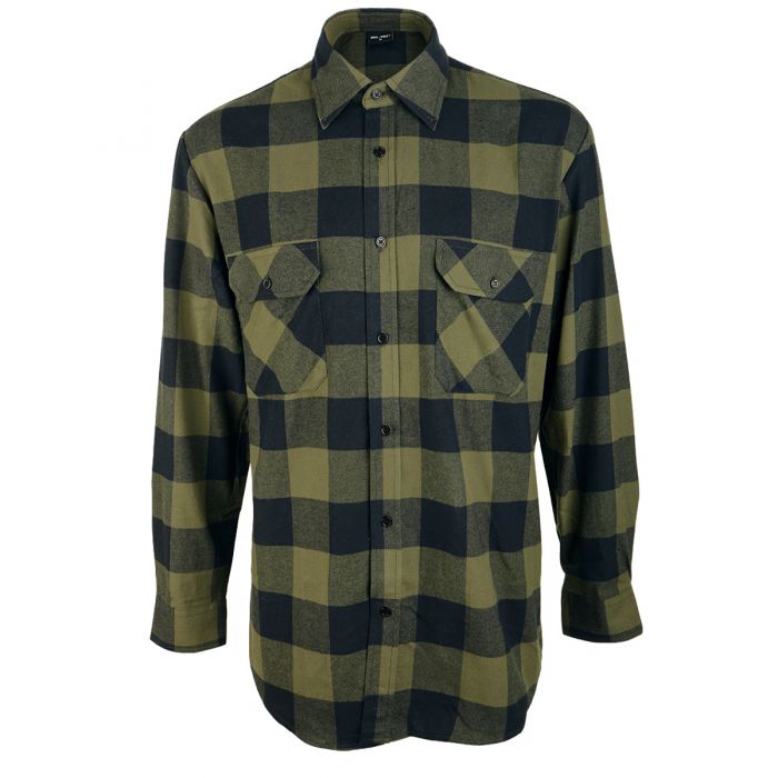 Lumberjack Flannel Shirt Olive Drab/Black Epic Militaria