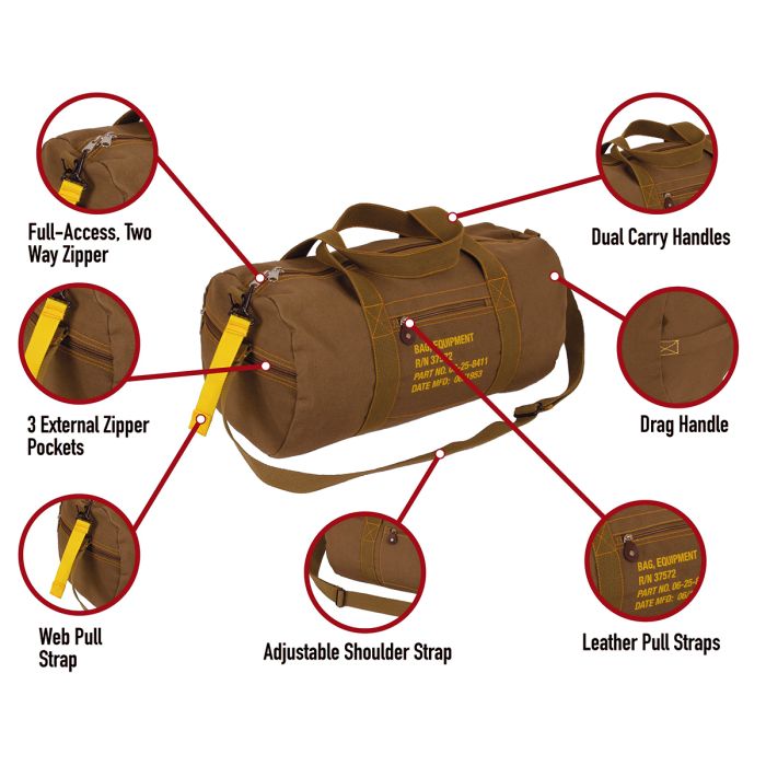 Rothco canvas equipment bag hot sale