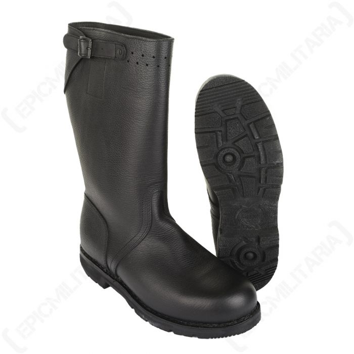 Buy Original German Bundeswehr Short Leather Jackboots with Buckles As New Epic Militaria