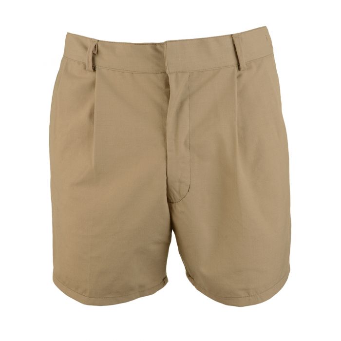 Khaki army shorts sales