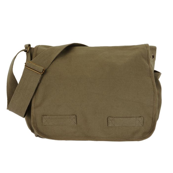 Rothco Classic Canvas Messenger Bag - Olive Drab - Epic Militaria