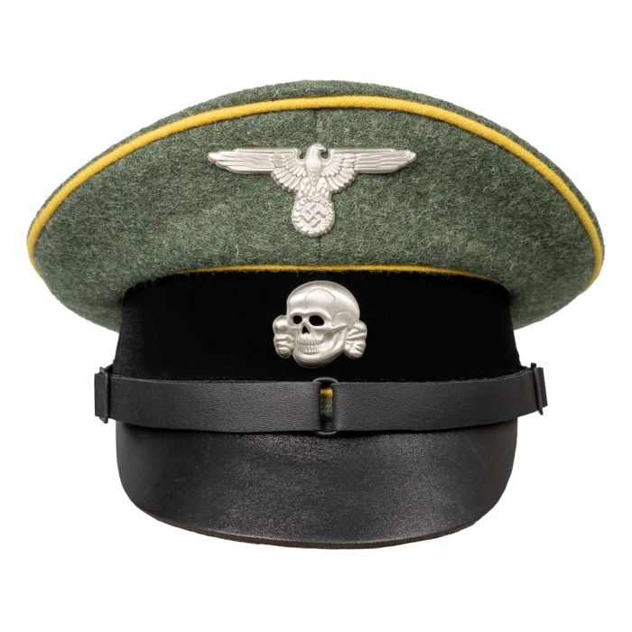 Buy German Waffen EM/NCO Visor Cap Yellow Piping Epic Militaria