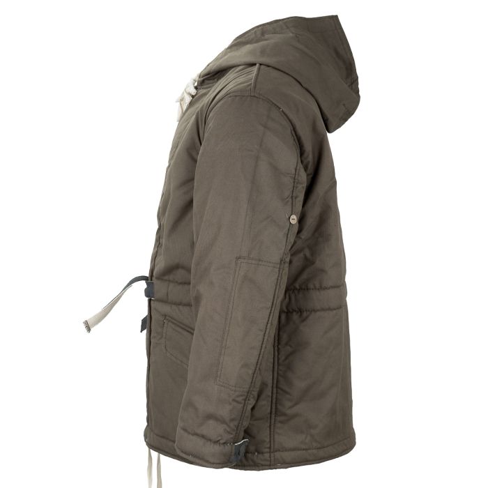 Grey padded parka on sale