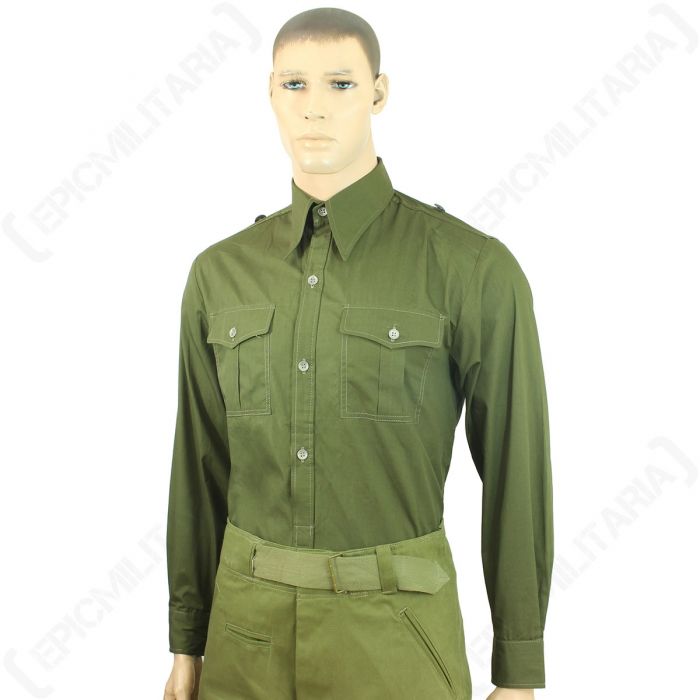 WW2 German Army DAK Tunic Repro Shirt Top Jacket Soldier Uniform Mens All Sizes 