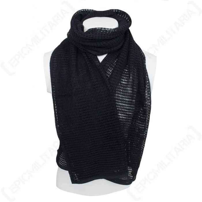 Black Net Scarf Epic Militaria